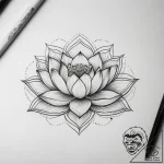 The unalome symbol (is there, but can be comb… – tattoo sketch (№1753751899_0, 29.07.2025 01:18) — tattoovalue.net