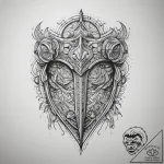 Tattoo sketch a powerful geometric pattern th… – tattoo sketch (№1753752097_0, 29.07.2025 01:21) — tattoovalue.net