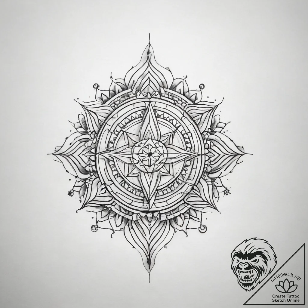Tattoo sketch a subtle representation of inne... - tattoo sketch (№1753752293_0, 29.07.2025 01:24) — tattoovalue.net
