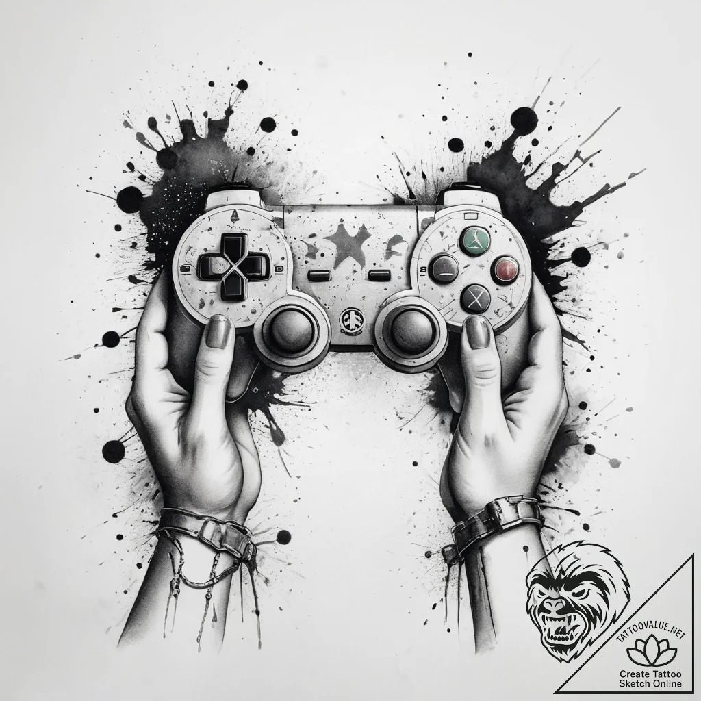 Tattoo sketch a person's hands holding a cons... - tattoo sketch (№1753754446_0, 29.07.2025 02:00) — tattoovalue.net