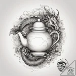 Tattoo sketch a tiny, flying teapot., tattoo… – tattoo sketch (№1753754642_0, 29.07.2025 02:04) — tattoovalue.net