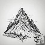 Tattoo sketch a geometric representation of a… – tattoo sketch (№1753755033_0, 29.07.2025 02:10) — tattoovalue.net