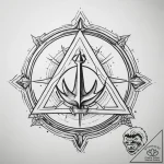 The alchemical symbol for sulfur, tattoo draw… – tattoo sketch (№1753755619_0, 29.07.2025 02:20) — tattoovalue.net