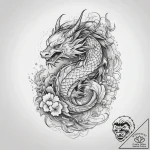 Amazon, tattoo line art, on a clean white pap… – tattoo sketch (№1753758544_0, 29.07.2025 03:09) — tattoovalue.net