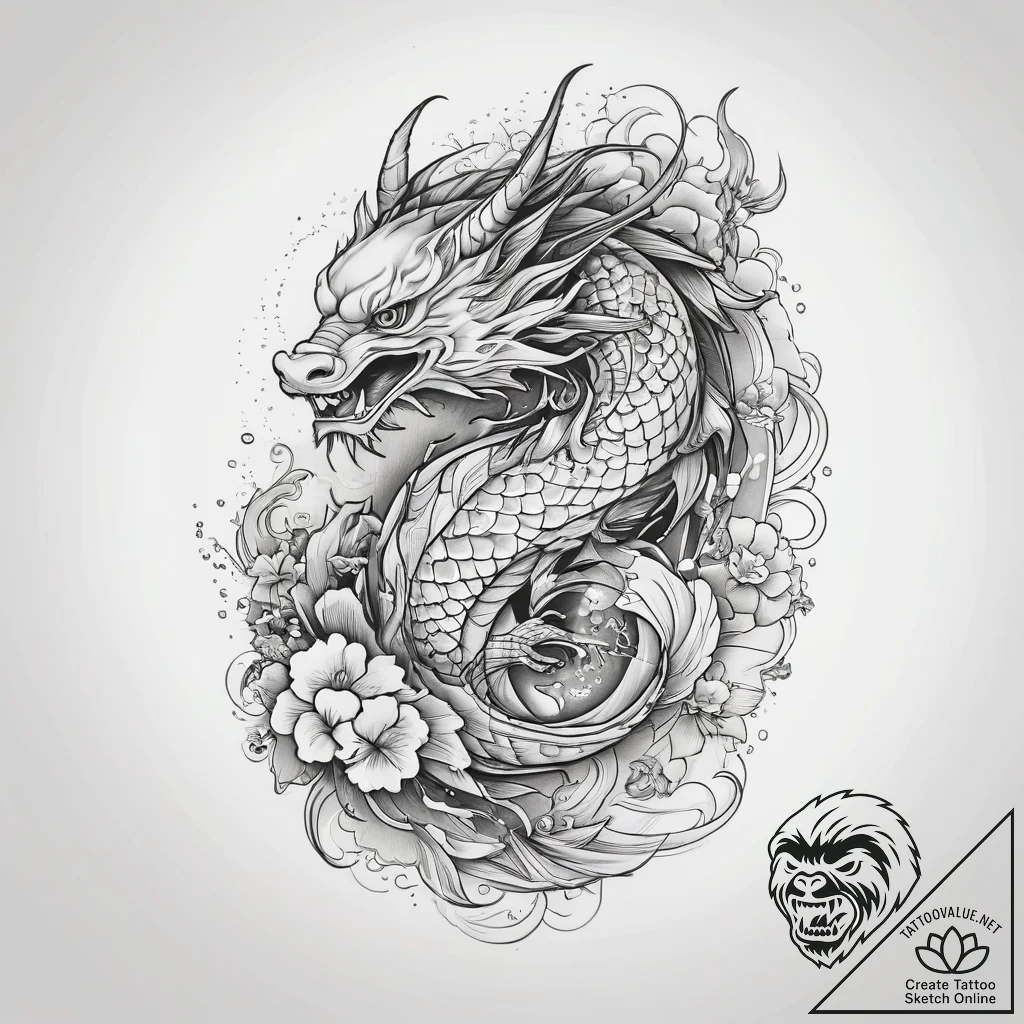 Amazon, tattoo line art, on a clean white pap... - tattoo sketch (№1753758544_0, 29.07.2025 03:09) — tattoovalue.net