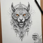 Roman numerals, concept art for tattoo, on a… – tattoo sketch (№1753758739_0, 29.07.2025 03:12) — tattoovalue.net