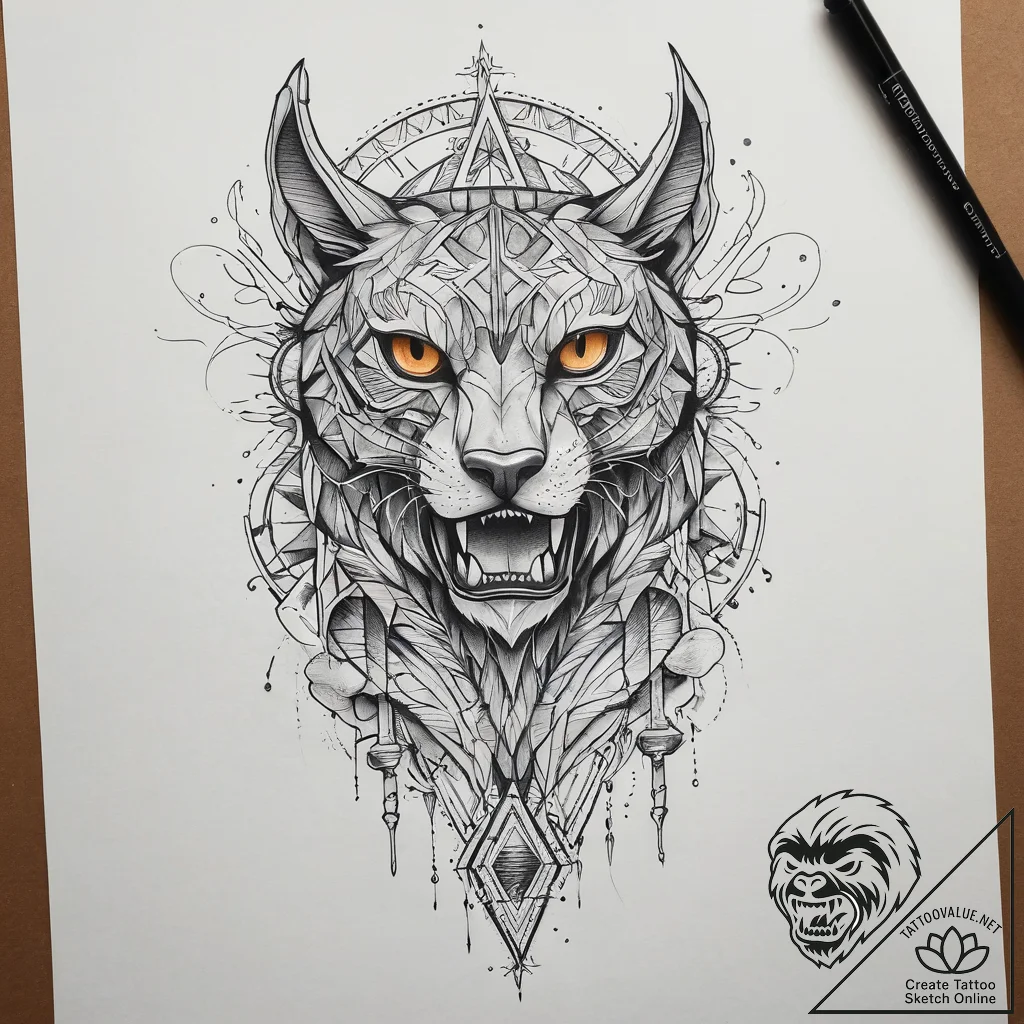 Roman numerals, concept art for tattoo, on a... - tattoo sketch (№1753758739_0, 29.07.2025 03:12) — tattoovalue.net