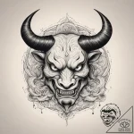 Tattoo design a taurus bull’s silhouette in s… – tattoo sketch (№1753759913_0, 29.07.2025 03:31) — tattoovalue.net