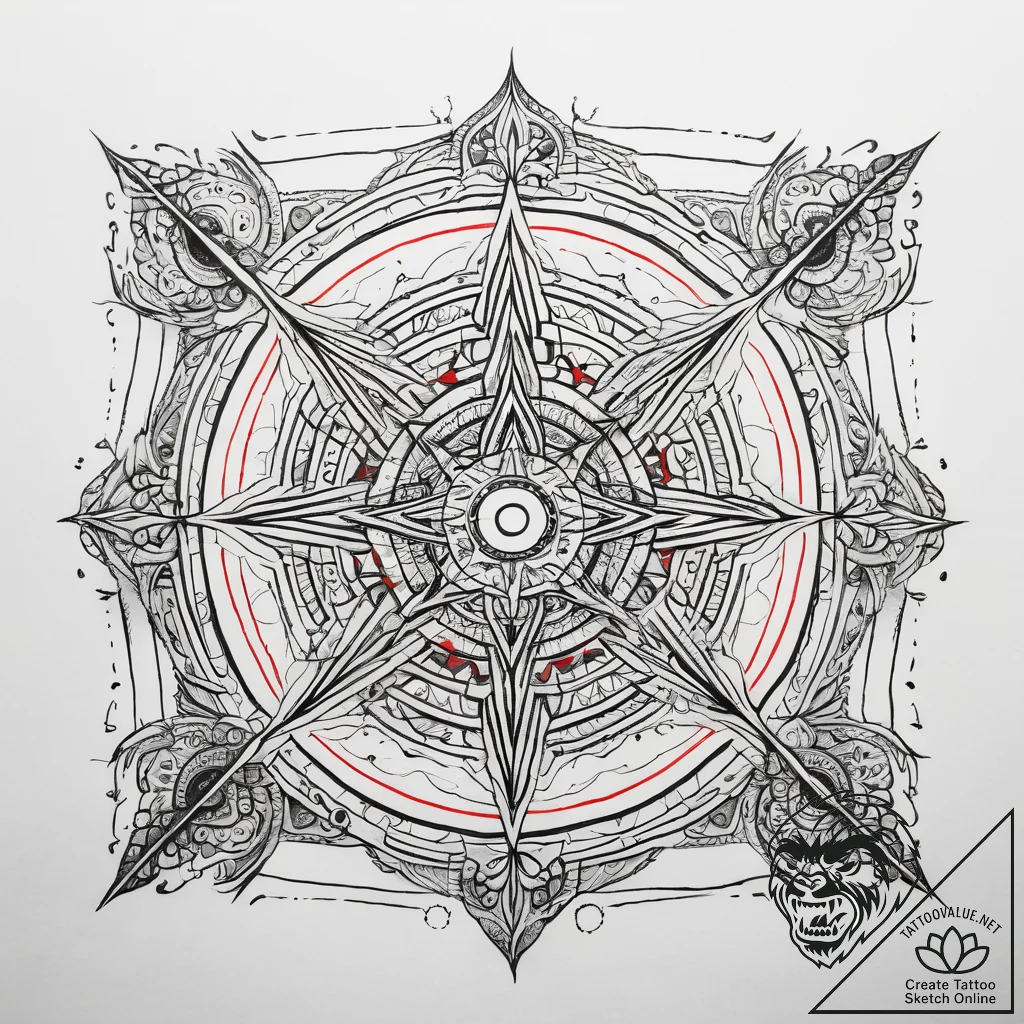 Tattoo sketch: a simple, clean design of svar... - tattoo sketch (№1753762468_0, 29.07.2025 04:14) — tattoovalue.net
