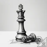 Tattoo sketch a victorious chess piece standi… – tattoo sketch (№1753765004_0, 29.07.2025 04:56) — tattoovalue.net