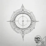 Tattoo sketch a subtle geometric moon phase s… – tattoo sketch (№1753772438_0, 29.07.2025 07:00) — tattoovalue.net