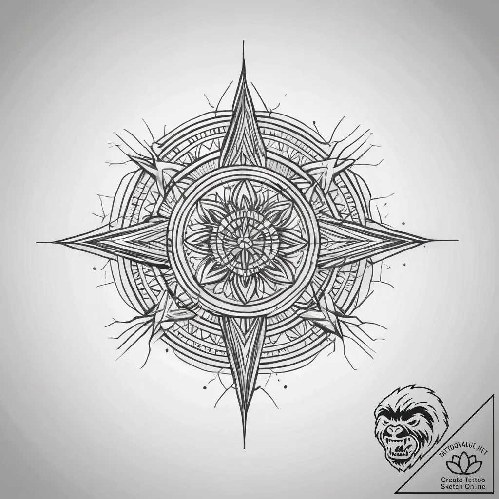 Tattoo sketch a single, powerful oar, for ind... - tattoo sketch (№1753772631_0, 29.07.2025 07:03) — tattoovalue.net