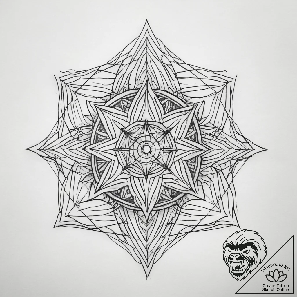 Tattoo design an abstract representation of "... - tattoo sketch (№1753776339_0, 29.07.2025 08:05) — tattoovalue.net