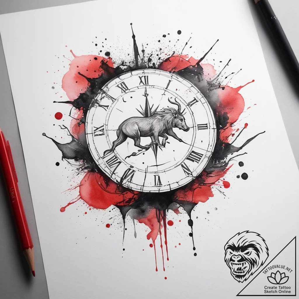Tattoo design a watercolor landscape that sub... - tattoo sketch (№1753777313_0, 29.07.2025 08:21) — tattoovalue.net