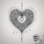 Tattoo sketch a delicate heart that is also a… – tattoo sketch (№1753779453_0, 29.07.2025 08:57) — tattoovalue.net