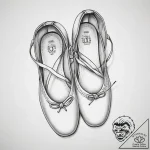 Tattoo design a pair of ballet shoes, one on… – tattoo sketch (№1753801871_0, 29.07.2025 15:11) — tattoovalue.net