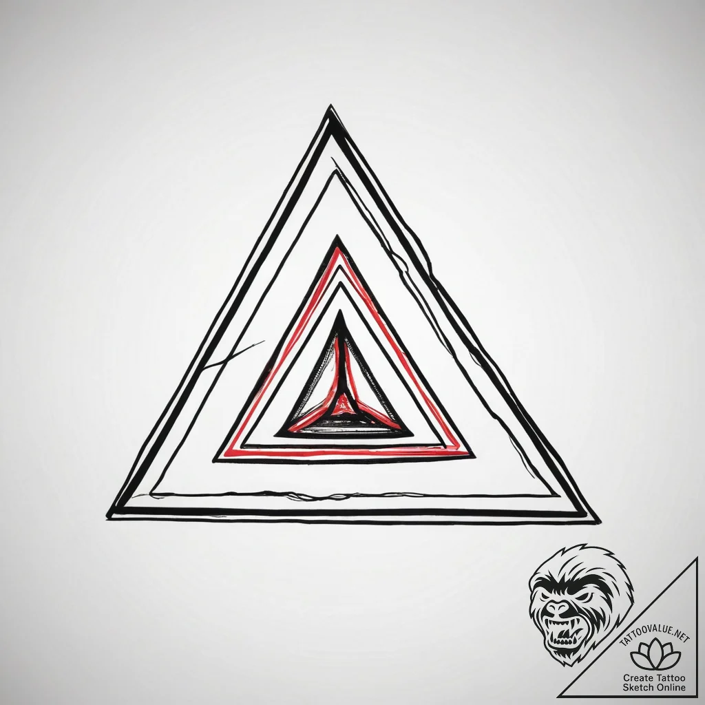 Tattoo sketch a solid blackwork triangle poin... - tattoo sketch (№1753802072_0, 29.07.2025 15:14) — tattoovalue.net
