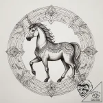 Centaur, tattoo flash sheet design, geometric… – tattoo sketch (№1753802667_0, 29.07.2025 15:24) — tattoovalue.net