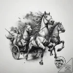Tattoo sketch: a powerful image of dazhbog’s… – tattoo sketch (№1753802867_0, 29.07.2025 15:27) — tattoovalue.net