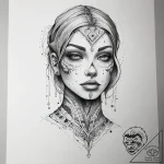 Tattoo sketch a powerful, silent sentinel fig… – tattoo sketch (№1753803869_0, 29.07.2025 15:44) — tattoovalue.net