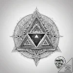 The triforce (from the legend of zelda), ink… – tattoo sketch (№1753804671_0, 29.07.2025 15:57) — tattoovalue.net