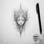 Tattoo design an abstract representation of “… – tattoo sketch (№1753804875_0, 29.07.2025 16:01) — tattoovalue.net