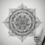 Mandala, tattoo flash sheet design, detailed… – tattoo sketch (№1753806082_0, 29.07.2025 16:21) — tattoovalue.net