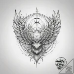 Freedom (symbol), ink illustration for tattoo… – tattoo sketch (№1753808916_0, 29.07.2025 17:08) — tattoovalue.net