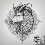 Tattoo design a capricorn goat-fish where sca… – tattoo sketch (№1753810918_0, 29.07.2025 17:41) — tattoovalue.net