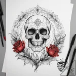 A vast tulip field in the netherlands, with r… – tattoo sketch (№1753811705_0, 29.07.2025 17:55) — tattoovalue.net