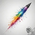 Tattoo sketch a comet streaking across the sk… – tattoo sketch (№1753812494_0, 29.07.2025 18:08) — tattoovalue.net