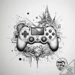 р“сђсѓрїрїр° 10: gamer equipment & setup (рр… – tattoo sketch (№1753813081_0, 29.07.2025 18:18) — tattoovalue.net