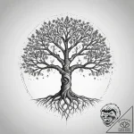 Tattoo design: a depiction of the tree of lif… – tattoo sketch (№1753815055_0, 29.07.2025 18:50) — tattoovalue.net