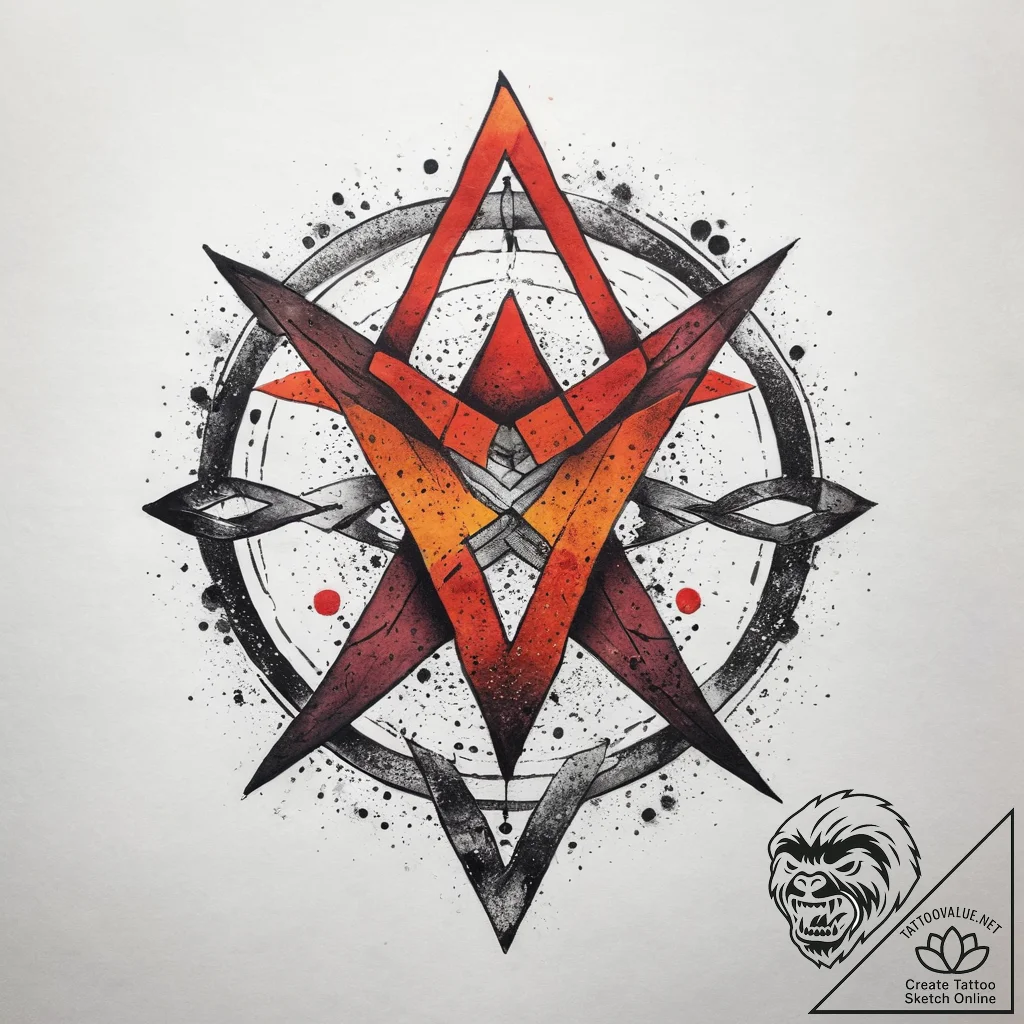49. tattoo design: a watercolor interpretatio... - tattoo sketch (№1753815662_0, 29.07.2025 19:01) — tattoovalue.net