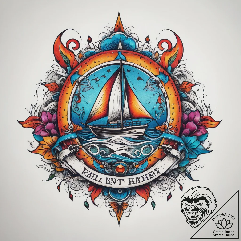 A street art mural covering the entire side o... - tattoo sketch (№1753821129_0, 29.07.2025 20:32) — tattoovalue.net