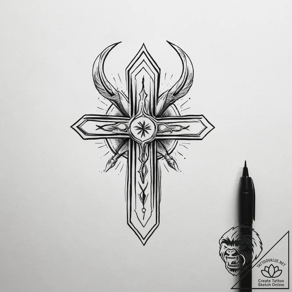Tattoo sketch a small, hidden zodiac symbol o... - tattoo sketch (№1753821719_0, 29.07.2025 20:41) — tattoovalue.net