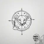 Tattoo design a zodiac symbol with a tiny, co… – tattoo sketch (№1753821915_0, 29.07.2025 20:45) — tattoovalue.net