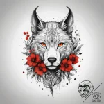 Tattoo design a floral arrangement forming th… – tattoo sketch (№1753826790_0, 29.07.2025 22:06) — tattoovalue.net