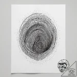 A close-up of a person’s fingerprint., tattoo… – tattoo sketch (№1753828522_0, 29.07.2025 22:35) — tattoovalue.net