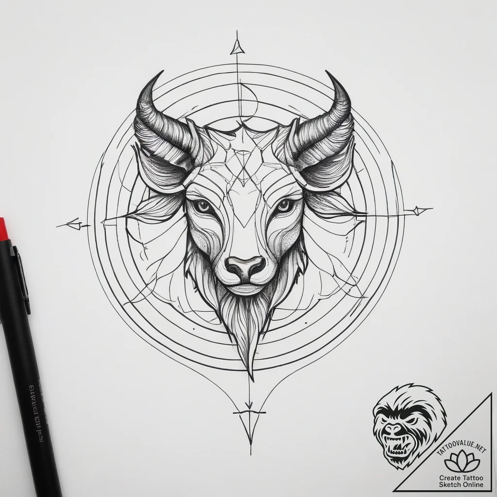 Tattoo sketch a minimalist representation of... - tattoo sketch (№1753832835_0, 29.07.2025 23:47) — tattoovalue.net