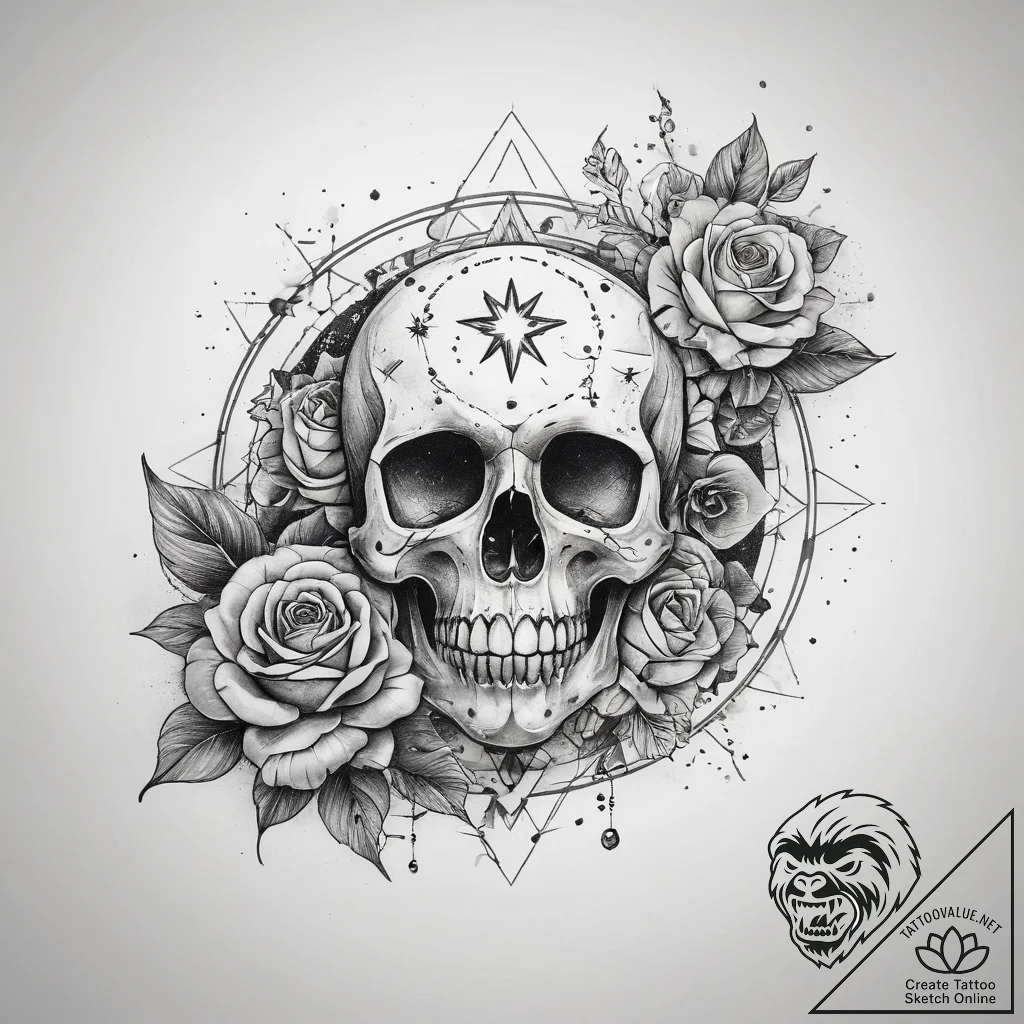 Tattoo design a personal constellation on the... - tattoo sketch (№1753834001_0, 30.07.2025 00:06) — tattoovalue.net
