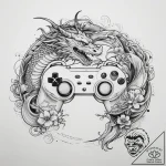 Tattoo sketch a gamepad d-pad with directions… – tattoo sketch (№1753864356_0, 30.07.2025 08:32) — tattoovalue.net