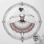 Tattoo design a delicate outline of a classic… – tattoo sketch (№1753865681_0, 30.07.2025 08:54) — tattoovalue.net