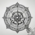 Tattoo design a zodiac sign combined with a c… – tattoo sketch (№1753869248_0, 30.07.2025 09:54) — tattoovalue.net
