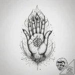 86. tattoo sketch: the rune “treba,” depicted… – tattoo sketch (№1753872578_0, 30.07.2025 10:49) — tattoovalue.net