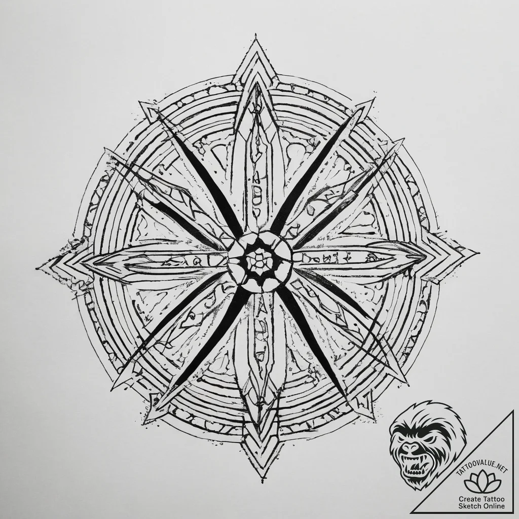 Tattoo sketch a minimalist roman numeral date... - tattoo sketch (№1753873556_0, 30.07.2025 11:05) — tattoovalue.net