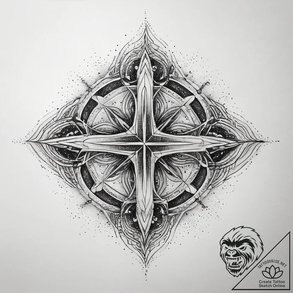 Tattoo design an abstract representation of "... - tattoo sketch (№1753874747_0, 30.07.2025 11:25) — tattoovalue.net