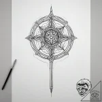 Tattoo design an abstract representation of a… – tattoo sketch (№1753876318_0, 30.07.2025 11:51) — tattoovalue.net
