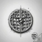 Tattoo sketch a ‘waffle’ on one, ‘syrup’ on t… – tattoo sketch (№1753877689_0, 30.07.2025 12:14) — tattoovalue.net