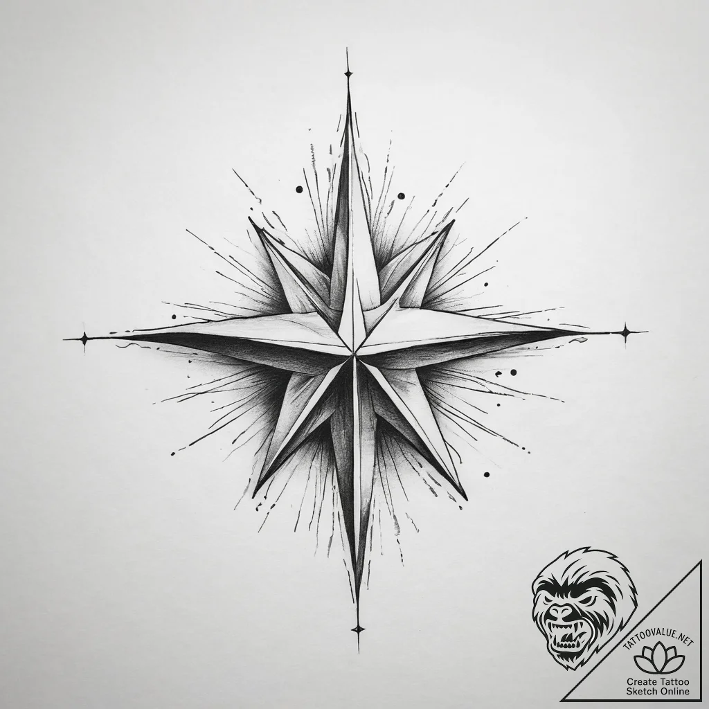 Tattoo design a subtle representation of a gu... - tattoo sketch (№1753880072_0, 30.07.2025 12:54) — tattoovalue.net